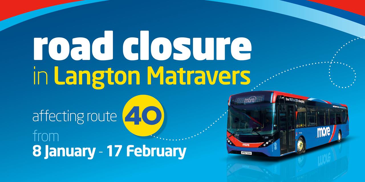 Road works to affect Breezer 40 services from 08 January
